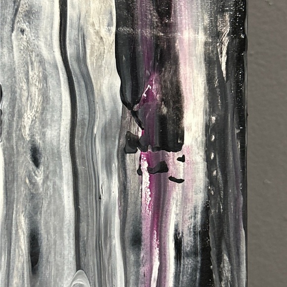 Hand Painted Original Painting Acrylic Canvas 10 X 10 Titled Leather  & Lace‎ - Picture 10 of 14